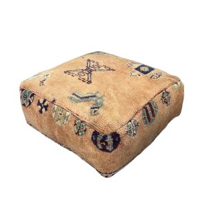 פוף צמר מרוקאי מצויר