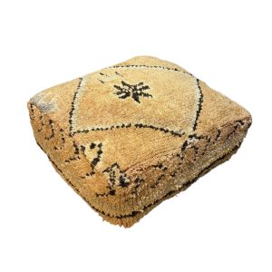 פוף צמר מרוקאי וינטג'