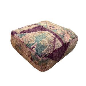 פוף צמר מרוקאי סגול