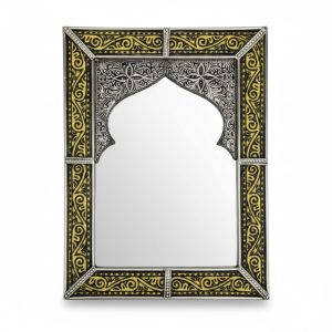 מראת עצם אלפקה - צהוב לבן M