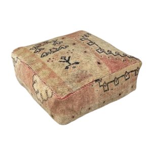 פוף צמר מרוקאי וינטג'