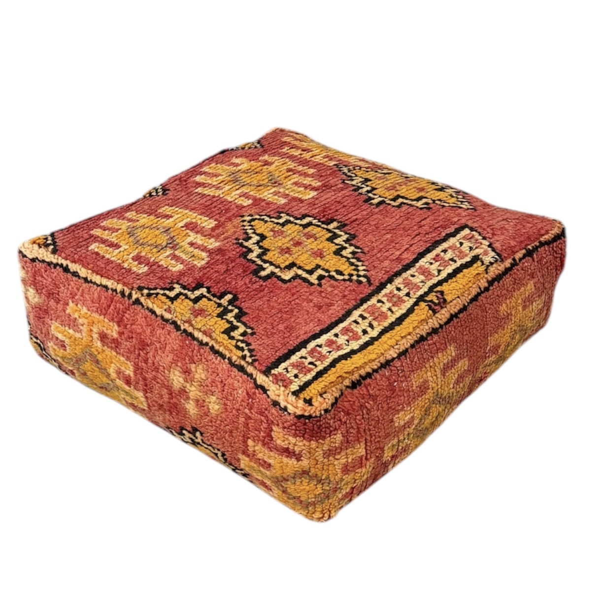 פוף צמר מרוקאי אתני