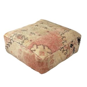 פוף צמר מרוקאי וינטג'