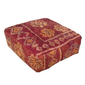 פוף צמר מרוקאי מצויר