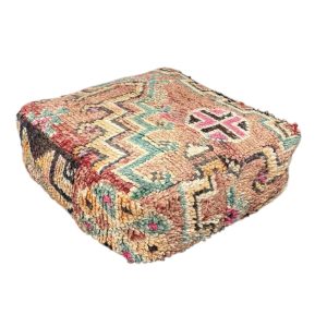 פוף צמר מרוקאי צבעוני