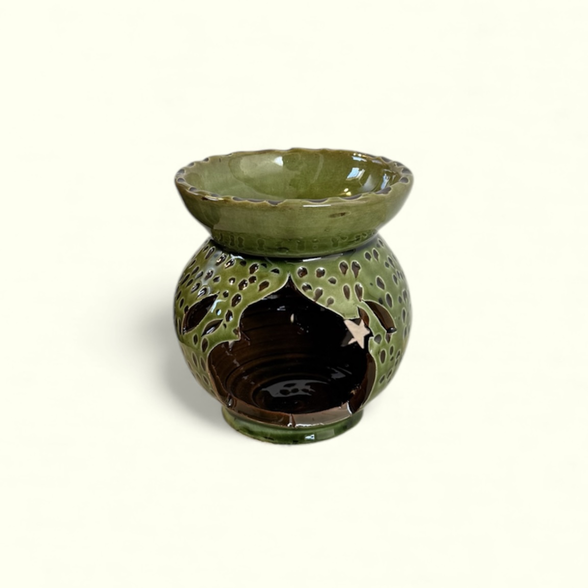 מבער שמן מרוקאי - ירוק