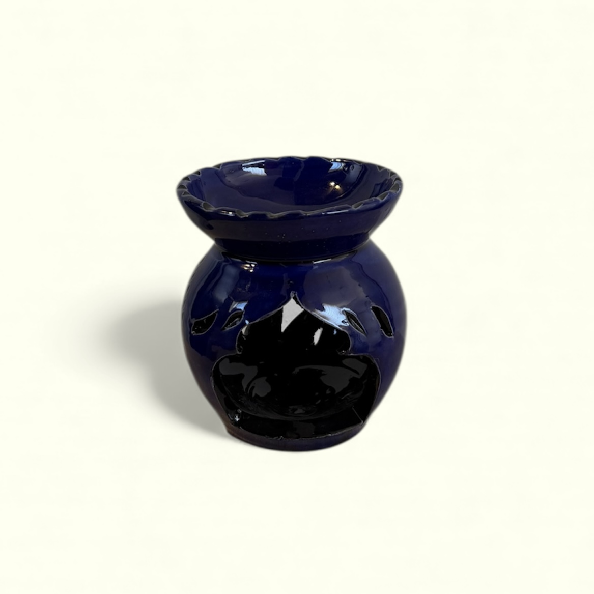 מבער שמן מרוקאי - כחול כהה