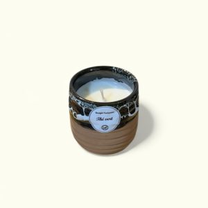 נר טרקוטה - תה ירוק