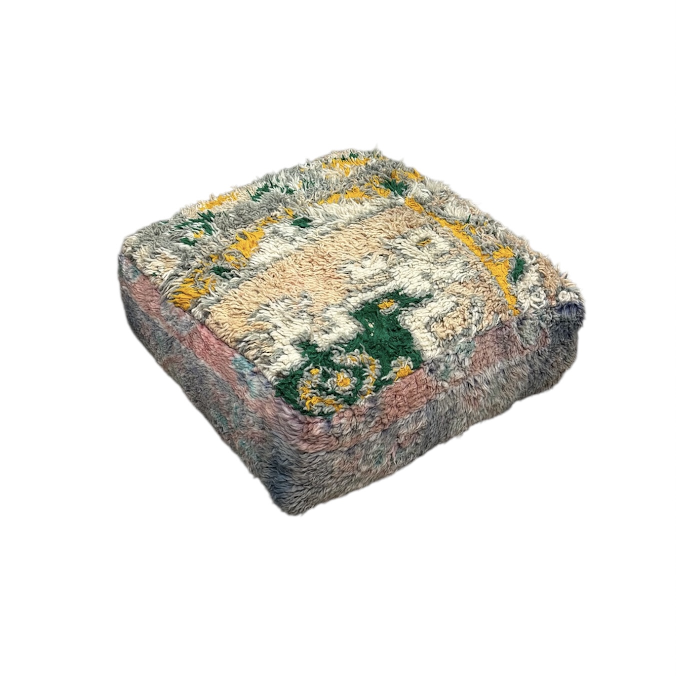 פוף צמר מרוקאי מצויר