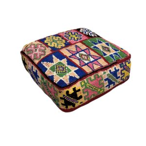 פוף צמר מרוקאי צבעוני