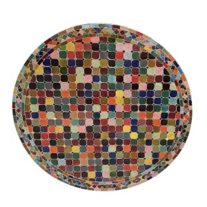 שולחן פסיפס מרוקאי צבעוני - קוטר 120 ס״מ