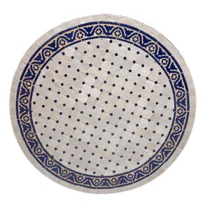 שולחן פסיפס מרוקאי מעוטר - קוטר 120 ס״מ