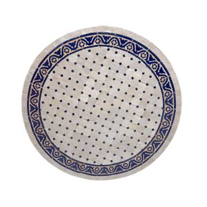 שולחן פסיפס מרוקאי מעוטר - קוטר 100 ס״מ