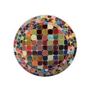 שולחן פסיפס מרוקאי צבעוני - קוטר 60